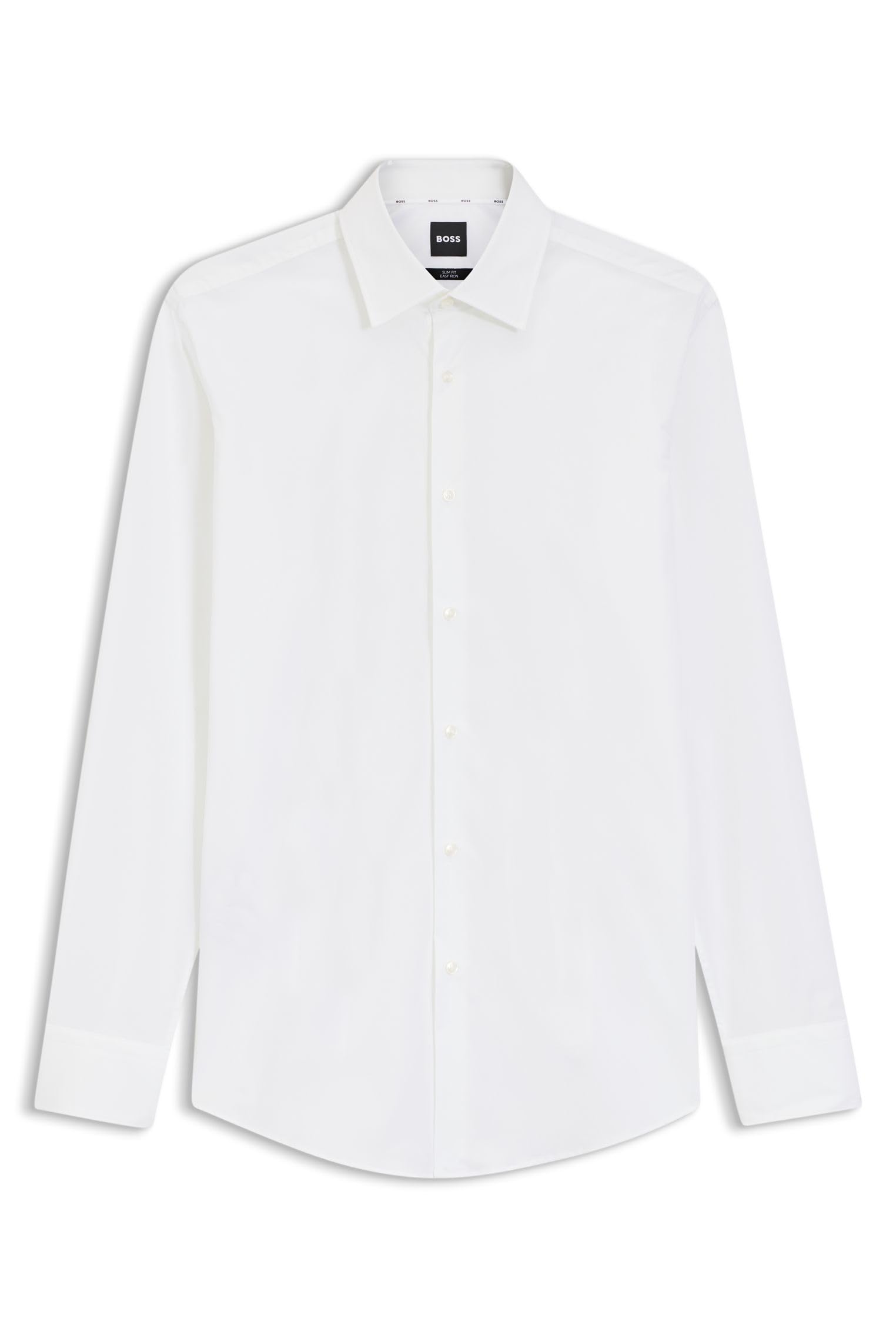 Boss Men's White Hbb Hank Kent Shirt, Precision Tailoring, Comfort in Size 42, Sports Direct