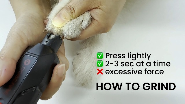 DOG CARE Dog Nail Grinder, Ultra Quiet Dog Nail Trimmers with LED Light & 2 Speeds, Rechargeable Cordless Pet Nail Grinder for Small Medium Large Dogs Cats, Professional Painless Pet Claw Grooming Kit - image 7