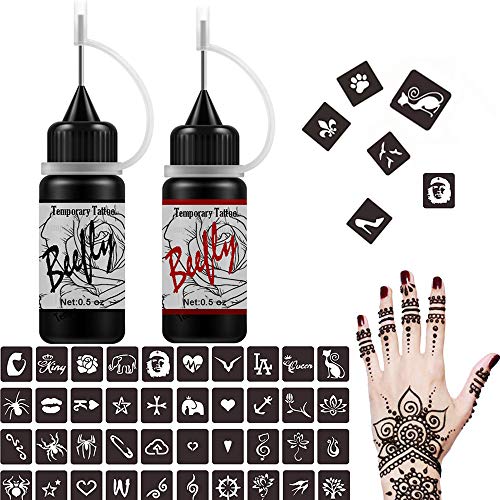 Jagua Temporary Tattoos Kit, Semi Permanent Freehand Ink/Paste, DIY Tattoos Temp for Kids