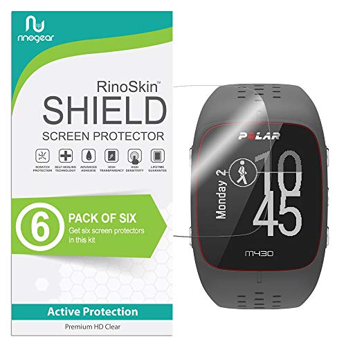 (6-Pack) RinoGear Polar M430 Screen Protector Case Friendly Screen Protector for Polar M430 Accessor - //coolthings.us