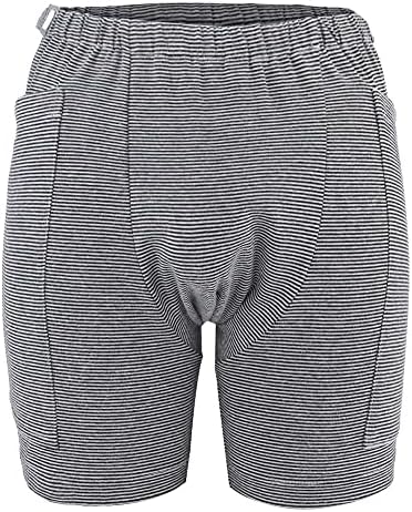 Incontinence Care Trousers, Catheter Underwear Urine Bag Pants with Double Pocket Design Easy to Clean Comfortable Fabric Suitable for Incontinent People to Prevent Embarrassed Scene (L Men)
