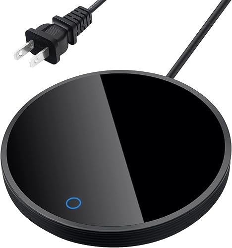 Beetwo - Calentador de taza de café, encendido y apagado automático de inducción por gravedad, calentador de café para uso en escritorio, calentador
