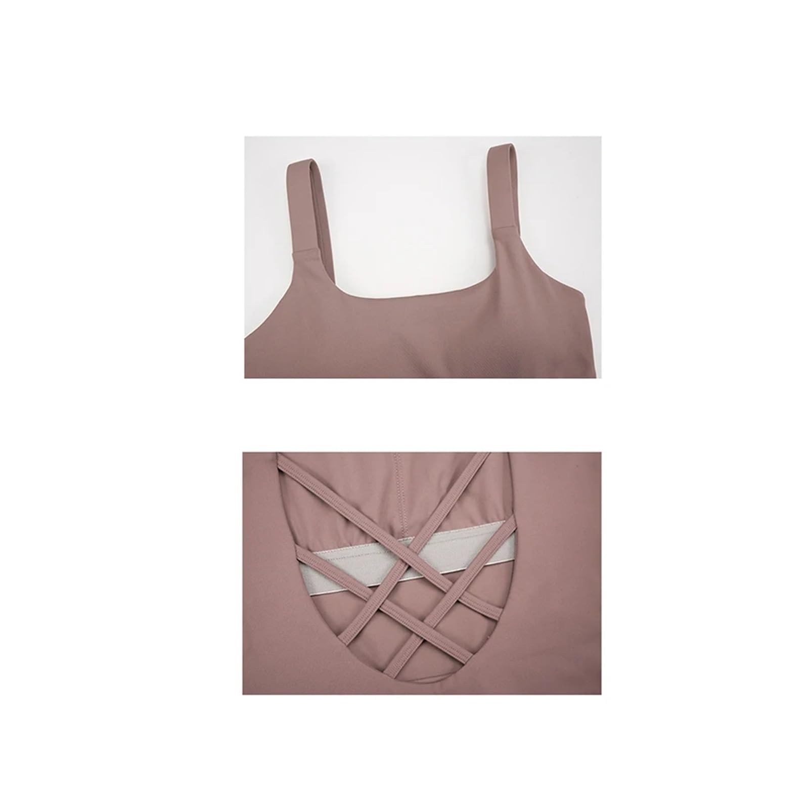 Body de Yoga sin Espalda Traje Deportivo de Verano sin Mangas con Escote en U Profundo y Espalda Hueca for Mujer, for Baile, Fitness, Yoga Atletismo para Yoga