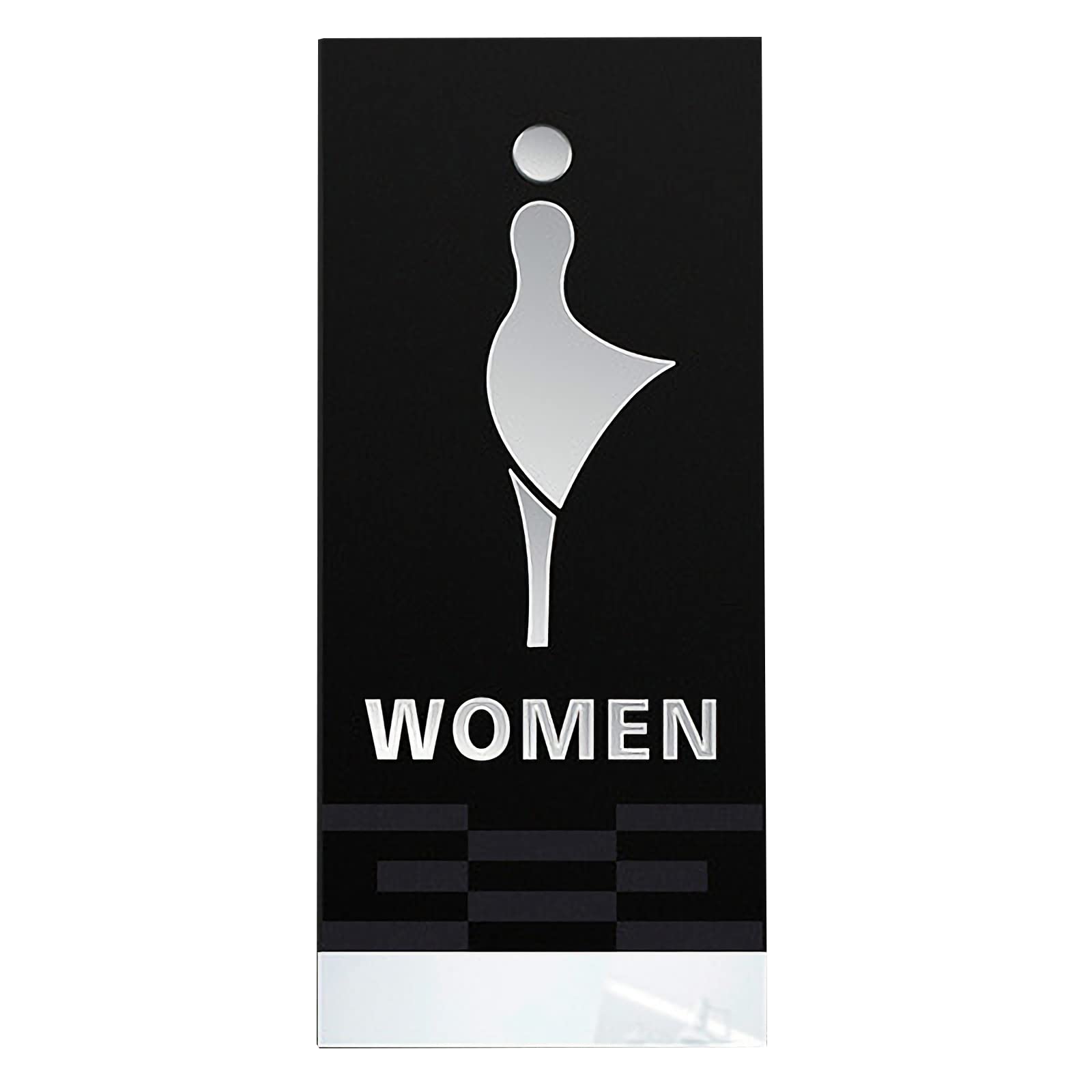 VNVFJKLO restroom sign, Men's and Women's Restroom Signs, Toilet Wall Decor, 3D Acrylic Unisex, for Offices, Businesses, and Restaurants(D)