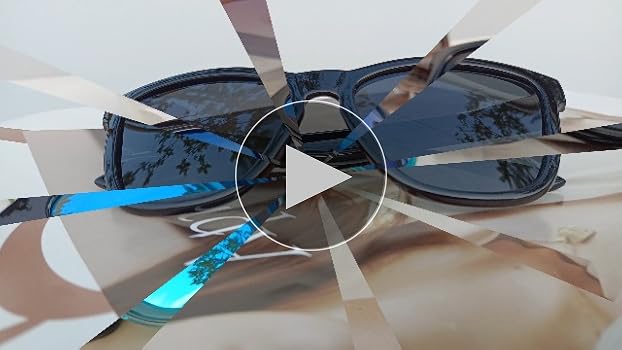 Occhiali Da Sole Polarizzati Unisex Nero Quadrato - UV400 Per Guida, Pesca E Outdoor - Foto 10