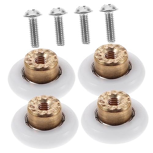 Generic 4pcs Shower Door Replacement Parts Roller Wheels Shower Door Sliding Rollers Shower Door Rollers Glass Door Runners Bathroom Door Wheels Bathroom Door Roller Shower Door Parts