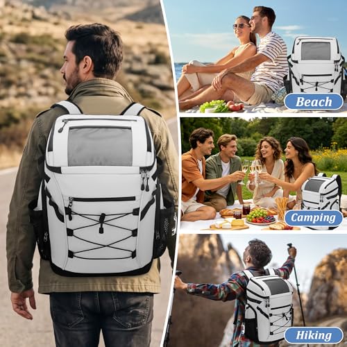 30L Large Cooler Backpack 48 Can Leakproof Waterproof Insulated 7.93 Gal - image 7