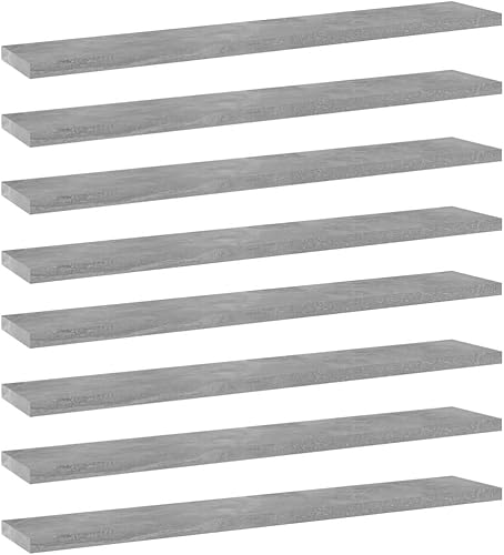 Tableros para estantería, estante de pared de CD, estante de garaje, estante de exhibición, adecuado para oficina, sala de dibujo, jardín, baño, 8