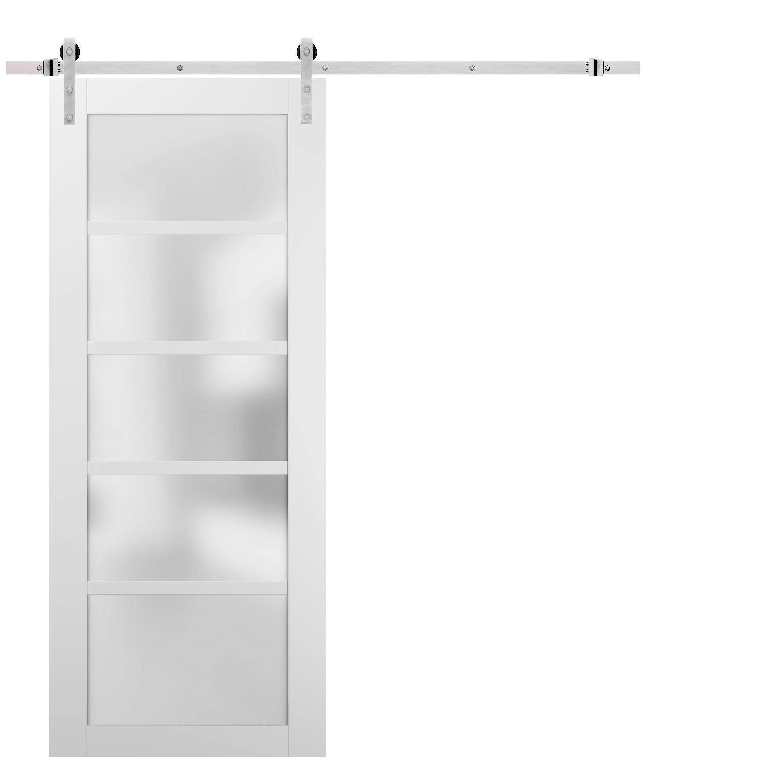 Buy Sliding Barn Door 42 x 84 with Stainless Steel 8ft Hardware