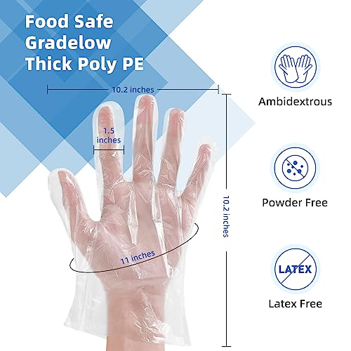 Brandon-Super 8541947408 Food Prep Gloves Plastic Food Safe Gloves thumb #3