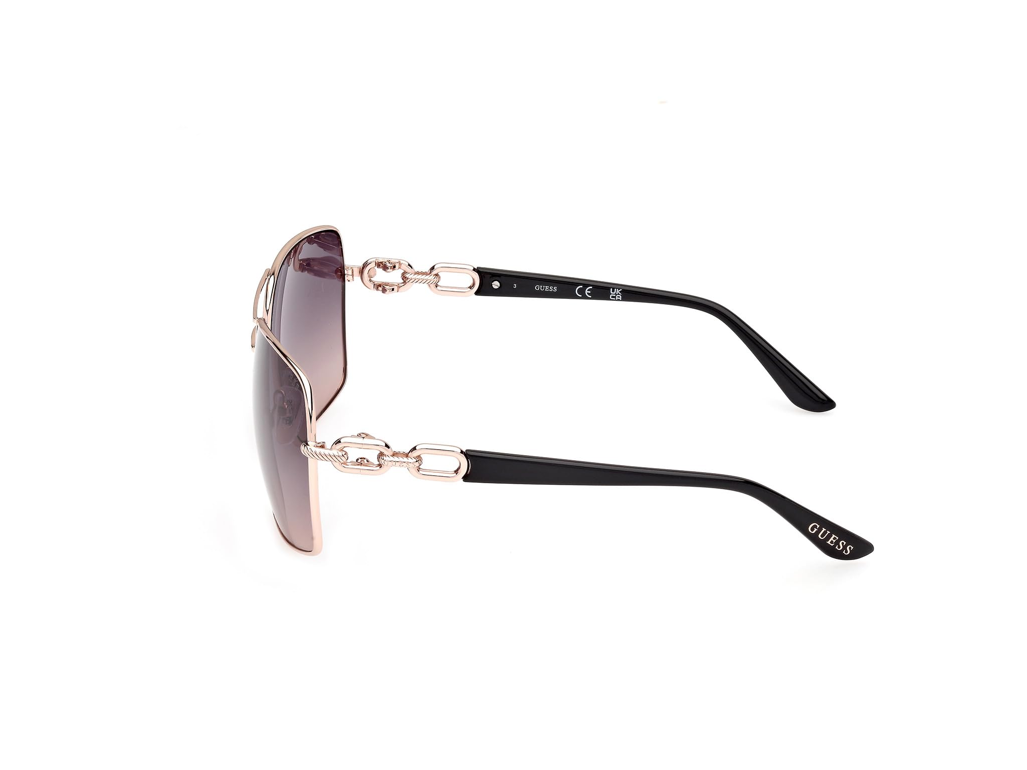 GUESS Guess Occhiali - Modello Gu00159, Colore Shiny Rose Gold Sunglasses Unisex - Adulto (Pacco da 1)