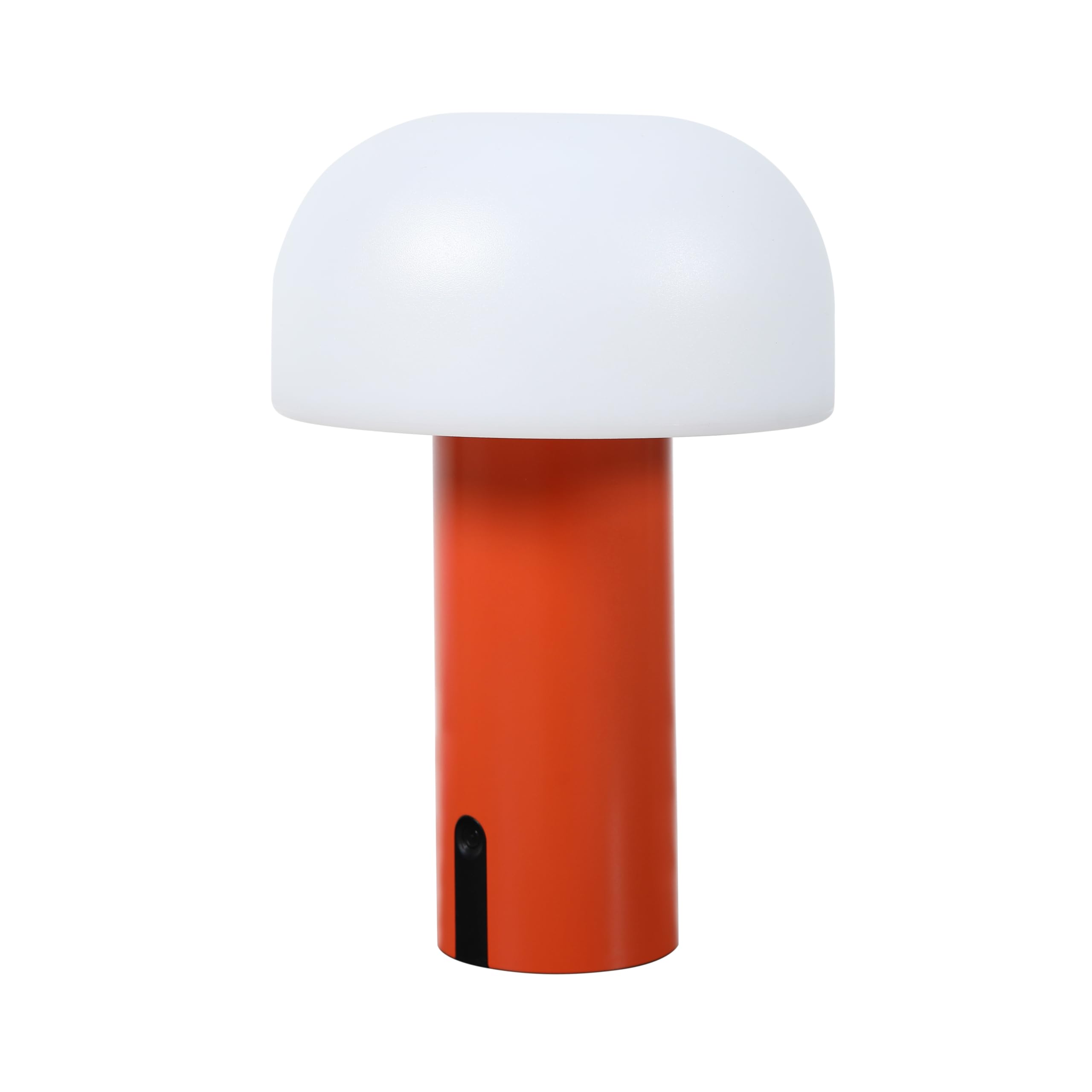 LUUK Studio NEW: LED Mushroom lamp, Splash-Proof IP 44, Suitable for Garden, Terrace and Balcony, at Least 6h Lighting time, Cordless & Rechargeable Battery, Dark Orange