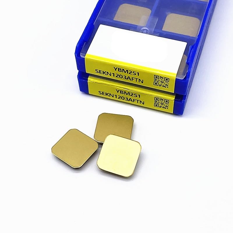 10 piezas insertos de carburo SEKN1203AFTN YBM251 para torneado miniatura 6