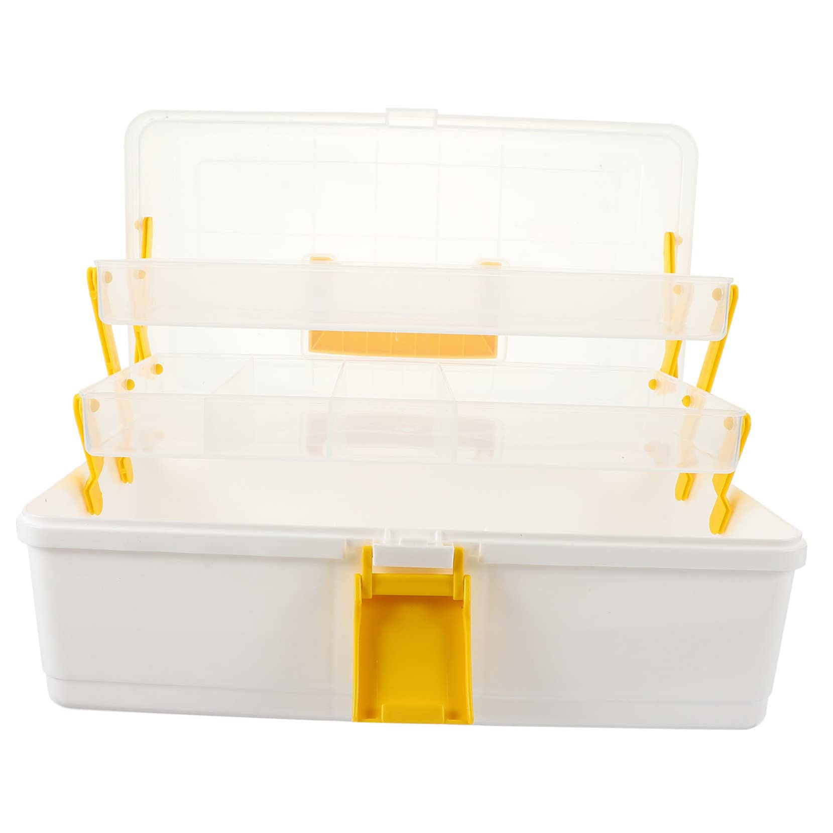 Haaraccessoires Aufbewahrungsbox für Damen und Mädchen, Gelb, Kunststoff