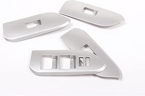 Miniatura 2 de Puertas delanteras y traseras ABS 4 piezas aspecto interior reposabrazos ventana interruptor cubierta accesorios para Land Cruiser Prado FJ150 150