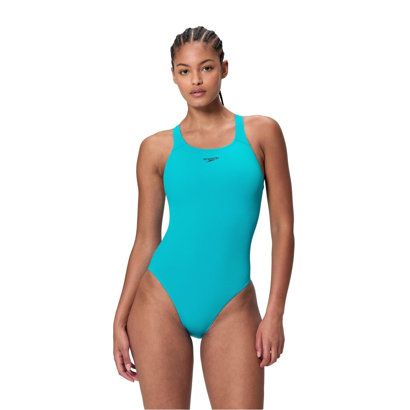 Speedo Women's Endurance+ Medalist Swimsuit Blue 12 (M)