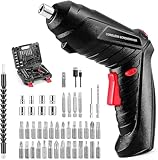 KRIAA ENTERPRISE 47 PCS Electric Cordless Screwdriver Tool Kit - Machine Kit Power Drill Screw Gun Tool - Accessories for House - (Pack of 1)