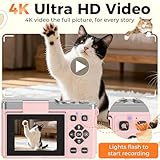 MaxMango Digital Camera, 64MP Autofocus Vlogging Camera for YouTube with 64G, 2.4" 180° Flip Screen Point and Shoot Travel Compact Camera Photo with 16X Zoom for Teens Adults Beginners - Image 4