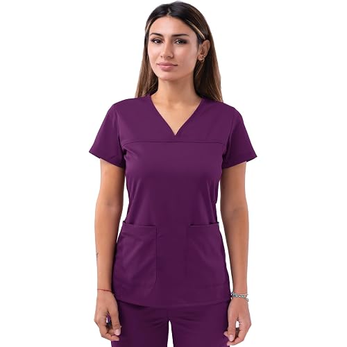 Adar Pro Scrubs for Women - Sweetheart V-Neck Scrub Top