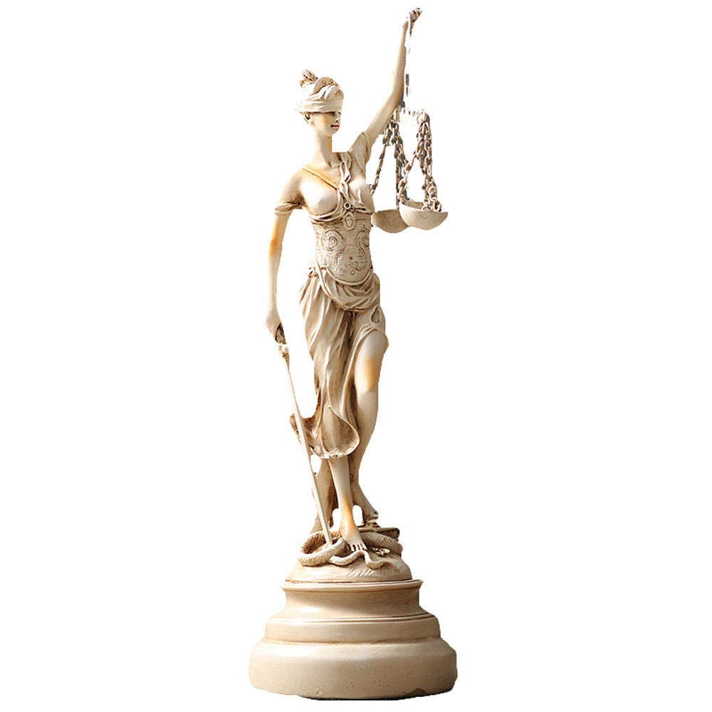 Statue de déesse grecque en résine peinte à la main pour décoration moderne
