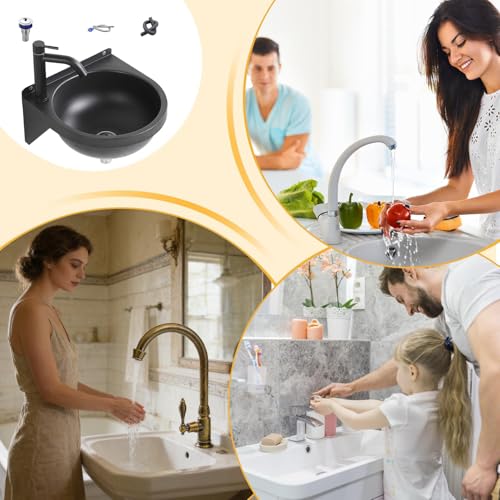 Lavamanos suspendido moderno y funcional para el baño de casa o restaurante 6