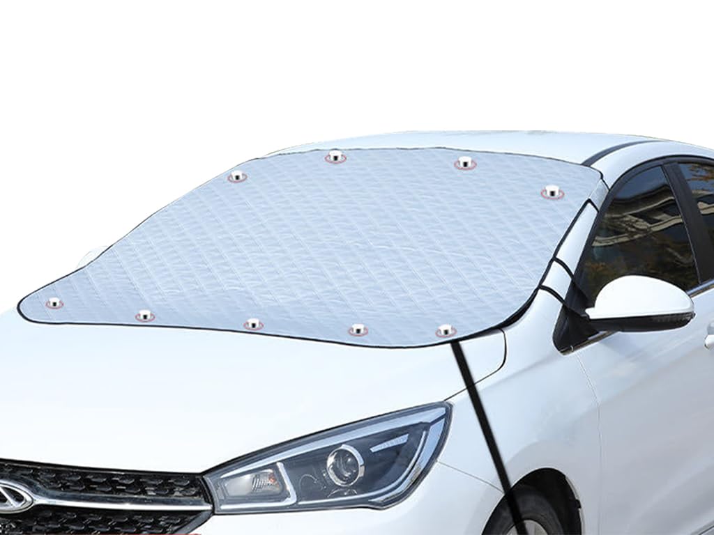 1 Pezzi Copertura Parabrezza Auto, Copri Parabrezza Auto, Parabrezza Auto Magnetico, Copertura Vetro Auto Antighiaccio, Adatto la Maggior Parte dei Veicoli (145cm x 100cm)