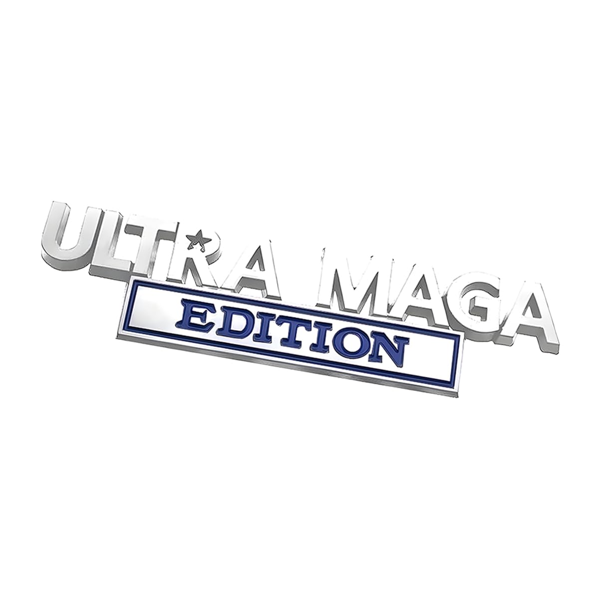 Ultra MAGA Edition Emblems, 3D Raised Full Metal Car Decals, Classic Personality Labels Car Badges with Strong Adhesive, Exterior Auto Body Decor Embossed Stickers for Car, Truck