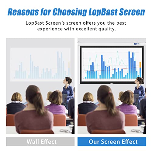 Image of 100INCH Manual Pull Down White Projector Screen 16:9 1.2 Gain Retractable Auto-Locking 4K 8K 3D Ultra HD for Home Theater Movie Office Game Projection Screen with Slow Retract Mechanism