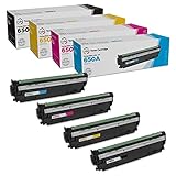 LD Remanufactured Toner Cartridge Replacement for HP 650A (Black, Cyan, Magenta, Yellow, 4-Pack)