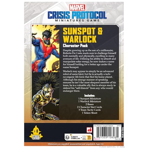 Marvel: Crisis Protocol Sunspot & Warlock Character Pack miniatura 2