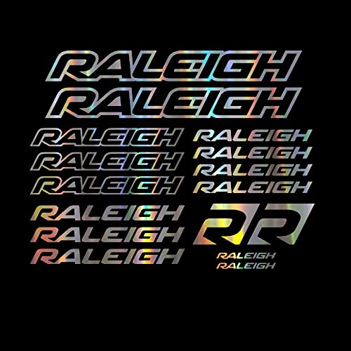 WYJPFN 16pcs Vinyl Sticker for Raleigh Sticker Decal Bike Bicycle (Silver)