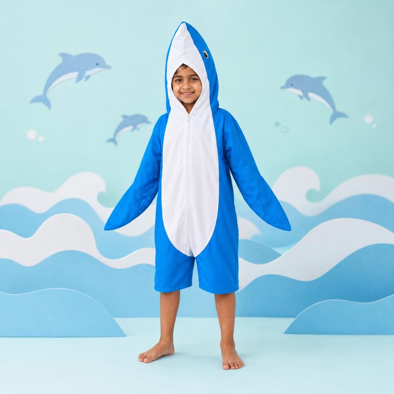 Image of Animal Costume for Kids | Plush Fancy Dress Costume for Boys & Girls |School Fancy Dress, Annual Day, Jungle Theme, Role Play, Halloween & Birthday Party