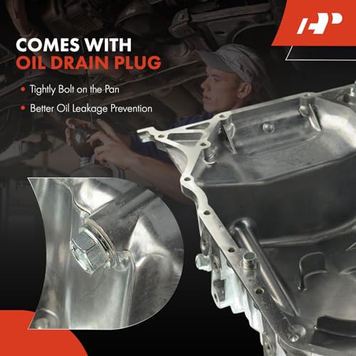 A-Premium Engine Oil Pan Sump with Drain Plug Compatible with Honda CR-V CRV 2012 2013 2014 2.4L by A-Premium - Image 7