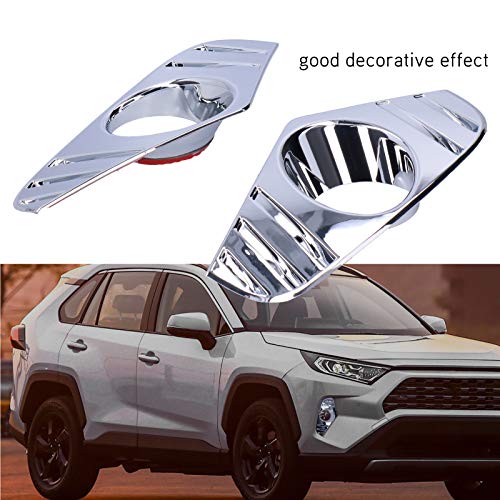 Acabamento da tampa Foglight, estrutura de lâmpada de neblina segura ABS cromado fácil de limpar par