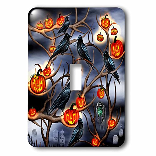 Interrupteur à bascule pour remplacer une plaque murale terne à Halloween - 2