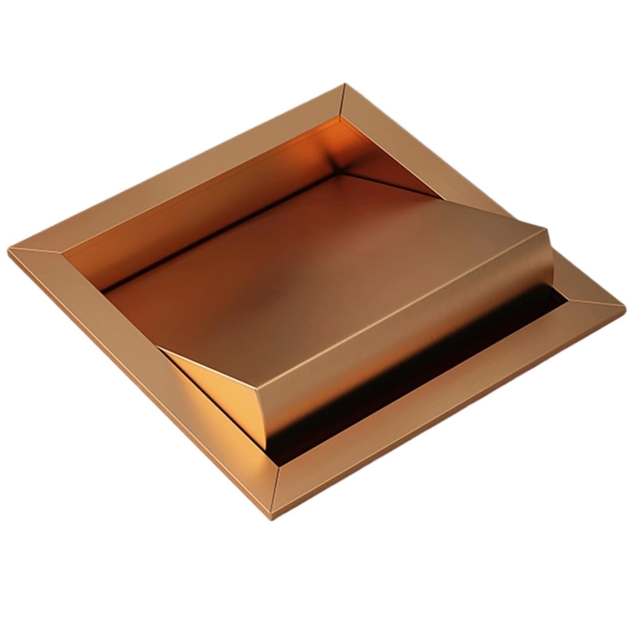 Recessed Trash Can Lid, Countertop Built-in Trash Bin Balance Flap Cover Stainless Steel Grommet Lid