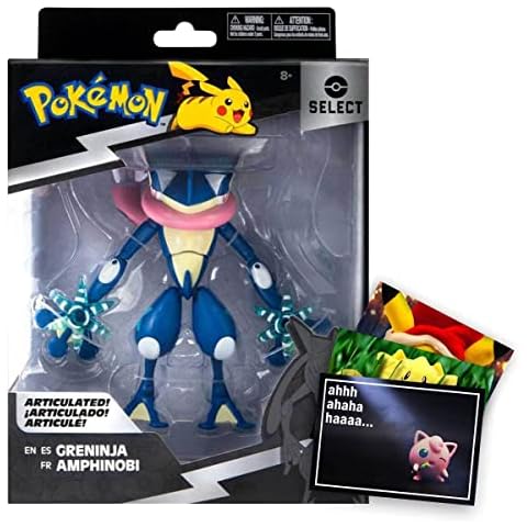 Lively Moments Pokemon 25th Anniversary Select Action Figure Quajutsu / Greninja and Exclusive Greeting Card Cover