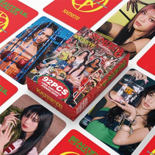 Image of Fancyku K-Pop Star Cards Sticker Set, 62PCS Photo Cards + 30PCS Stickers, Idol Photocard Collection, Cute Aesthetic Scrapbook & Phone Decor for Fans, 9x6cm
