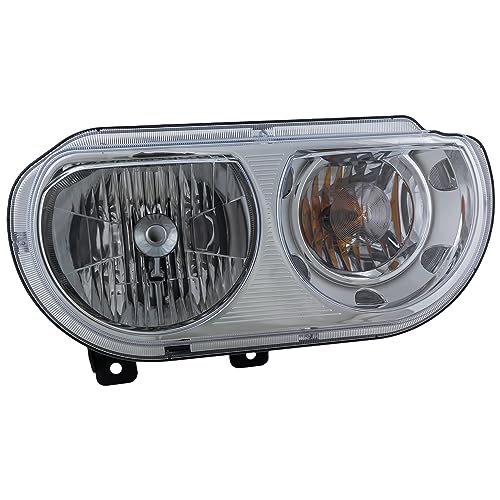 Evan Fischer Passenger Side Headlight for Dodge Challenger 2008-2014 Halogen With bulb(s) Replaces# 5028776AA