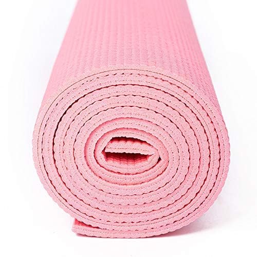 Image of 4MM Thick, Light Weight with Anti-Slip Dual Side Embossed Yoga Mat For Men and Women (Pink, 4 MM)