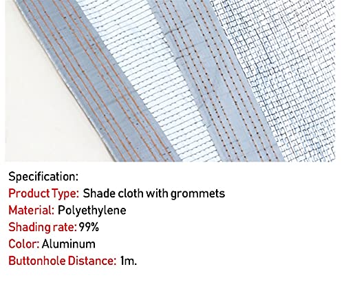 Panneau d'ombrage en aluminium blocage UV 99% résistant intempéries avec oeillets - 6