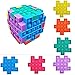 Jeu De Puzzle Pop It Fidget Toys Jouets D'assemblage De Cubes Magiques Coffret Bulle Sensorielle Cadeau Parfait Enfants Adultes Stress Soulagement De L'anxiété Calme