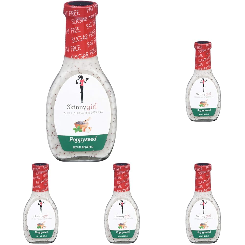 Amazon.com : Skinnygirl Sugar Free Gluten Free Salad Dressing, Poppyseed, 8  Ounce (Pack of 5) : Grocery & Gourmet Food