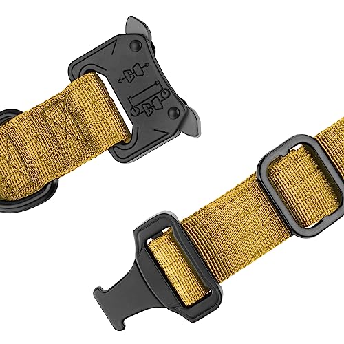 Collar para perro nylon ajustable con hebilla metálica S miniatura 2