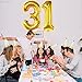 Katchon Giant Gold 31 or 13 Balloons Numbers - Large 40 Inch | Shiny 31 Number Balloons for 31 Birthday Decorations for Men | 31 Gold Balloons for 31st or 13th Birthday Decorations for Women