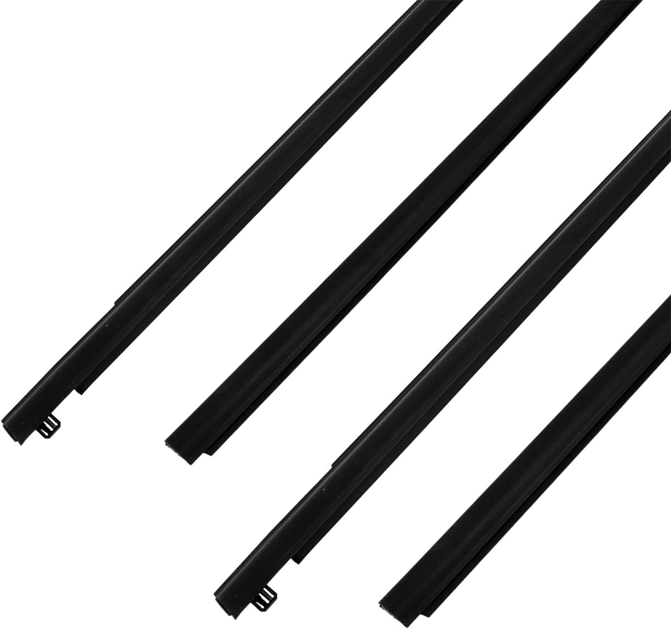 OCPTY 4PCS Car Outer Door Window Molding Trim Weatherstrip Window Seal Compatible with 2004-2009 For Mazda 3 BK Series Sedan, Replace MAA1Y6067