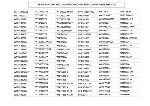 Filter (Original Beko) voor wasmachine uitlaatpomp wit reserveonderdeelnummer: 2872700100 - Afbeelding 6