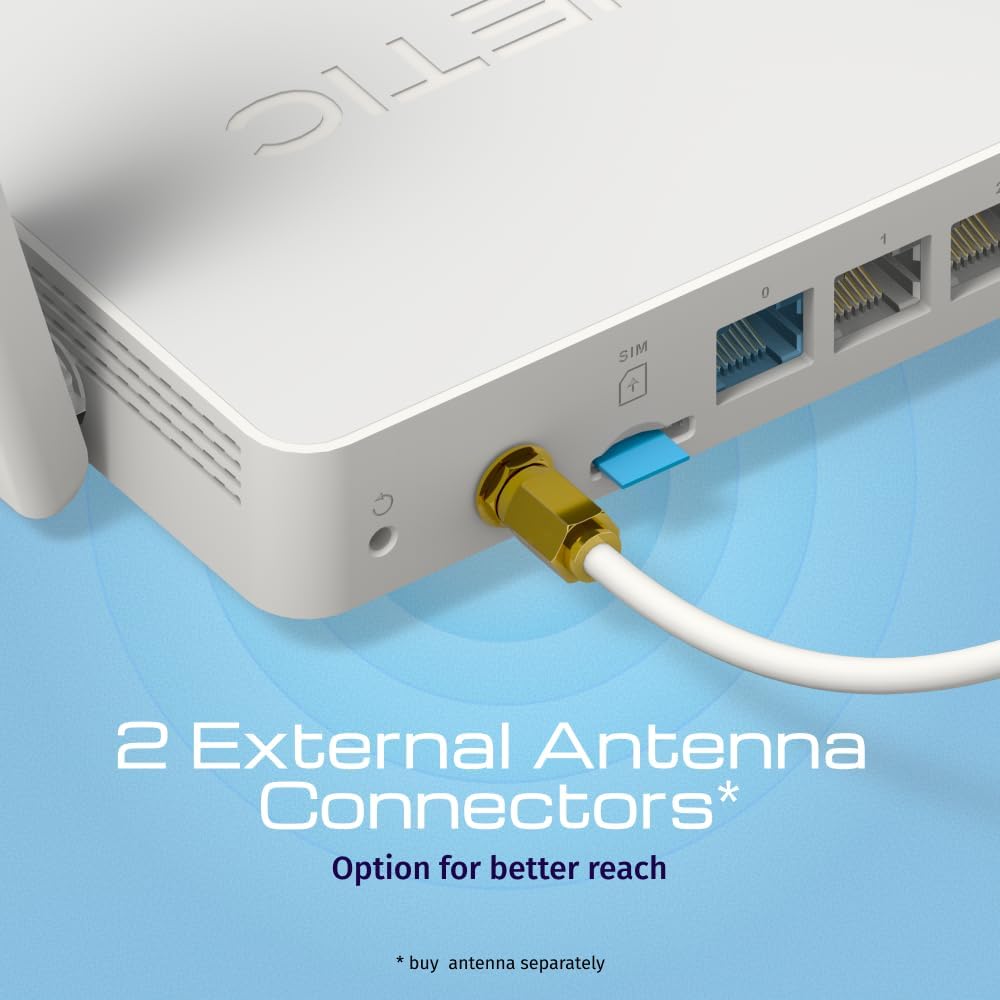 Connecting external antennas to Keenetic Runner 4G N300 Mesh Router