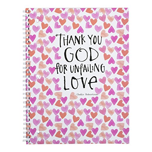 DaySpring Sadie Robertson's College Ruled Spiral Bound Notebook, Jar of Hearts
