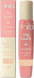 Base Líquida Anita MY TOUCH - Alta Cobertura Real, Acabamento Matte, Longa Duração - Cor 02